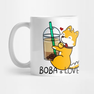 Bubble Tea is love (Corgi) Mug